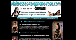 Desktop Screenshot of maitresses-telephone-rose.com